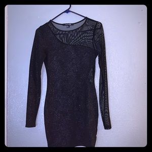Black mini party dress